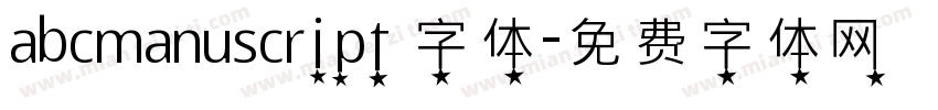 abcmanuscript 字体字体转换